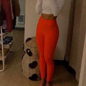 Red gymshark leggings